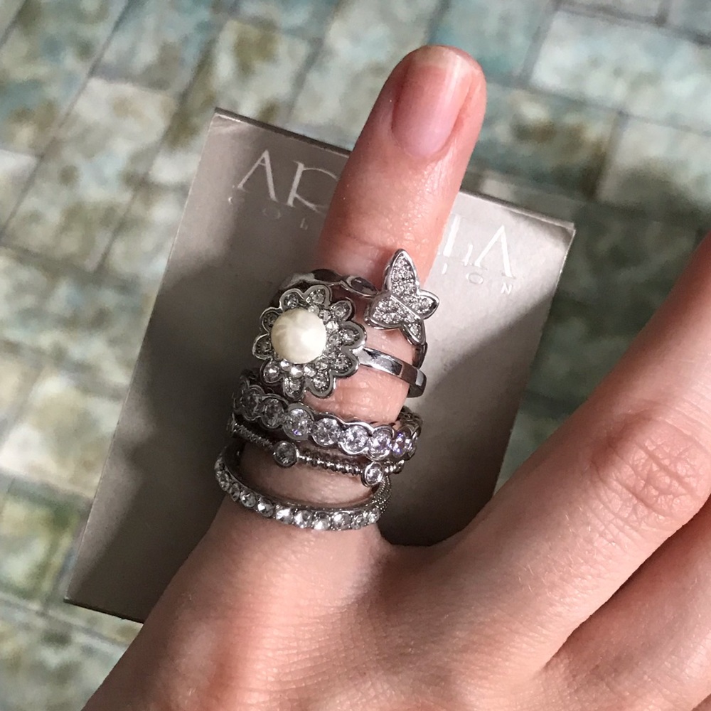 Silver Ring Set